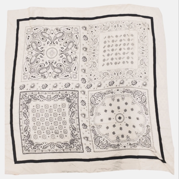 Tory Burch Accessories - Authentic Tory Burch‎ Patchwork Print Silk  Scarf